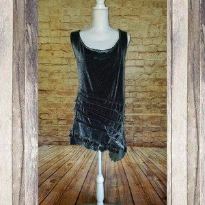 Lagenlook Inspired Tunic Tank Top Ruffles